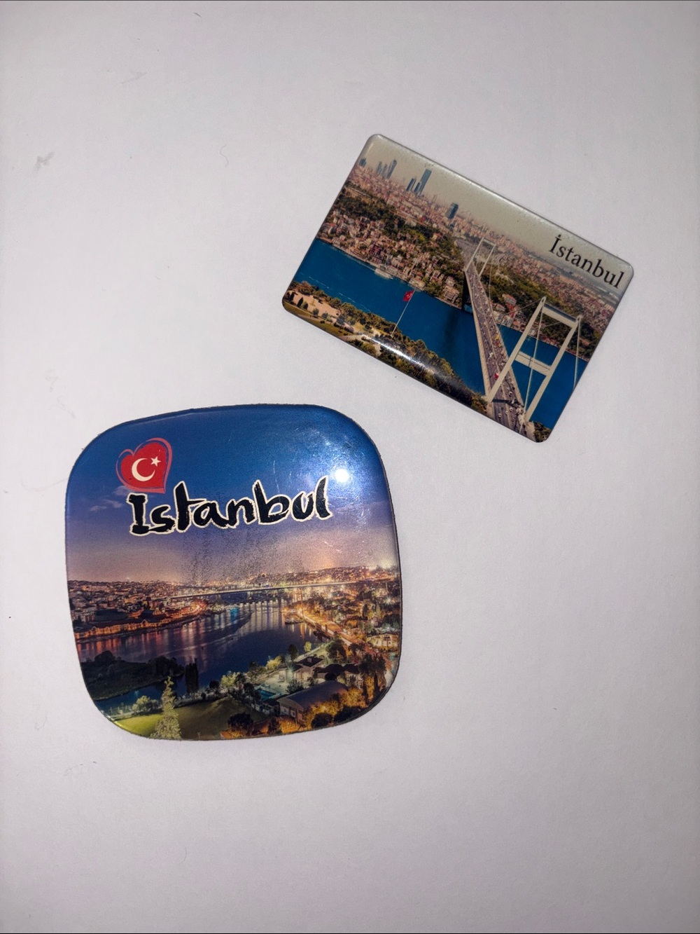 Istanbul Souvenir Fridge Magnets - Blue and Multicolor